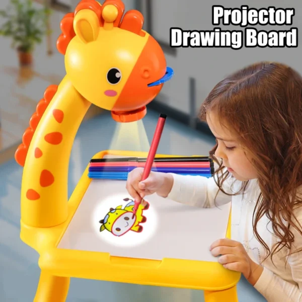 Children Learning Desk Trace And Draw Projector Art Drawing Board Projection Tracing Painting Table - Playskul