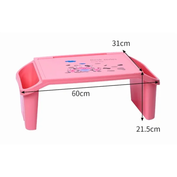 Plastic Mini multi-functional Study Table for Kids Toddlers Baby Desk with Holder Organizer Portable Laptop Desk Durable Safe Material for Children - Image 3